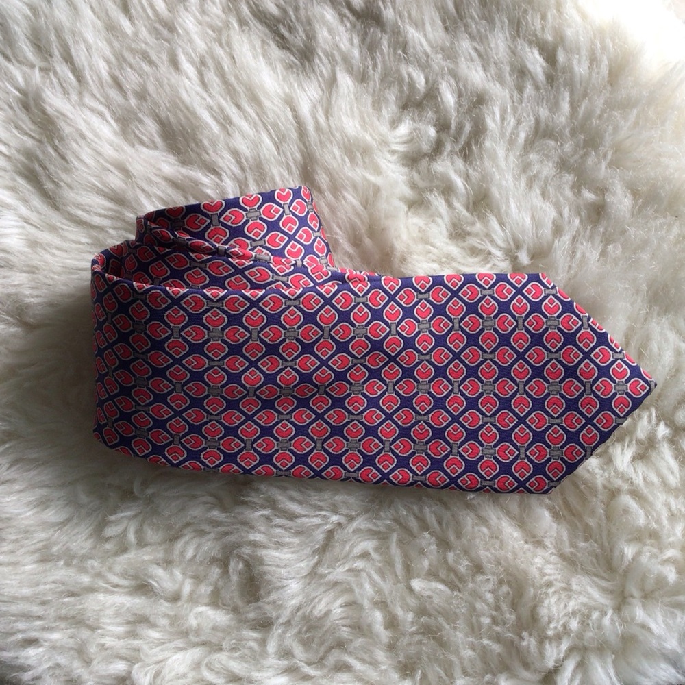 Hermes Paris 100% Silk Tie Made in France 7271 MA - Picture 15 of 16